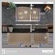 preview thumbnail 36 of 50, Karran Undermount Quartz 60/40 Double Bowl Kitchen Sink