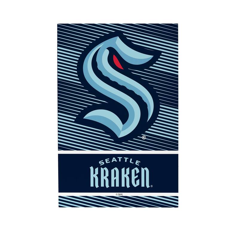 Seattle Kraken Wooden Tabletop Mantel Shelf Sign