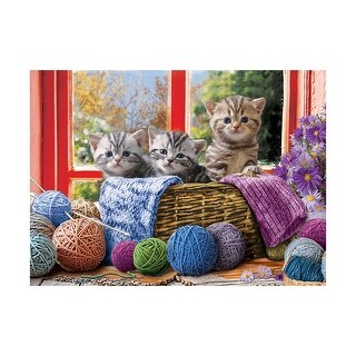 Knittin' Kittens Large Pieces Puzzle -  500 Pcs - N/A