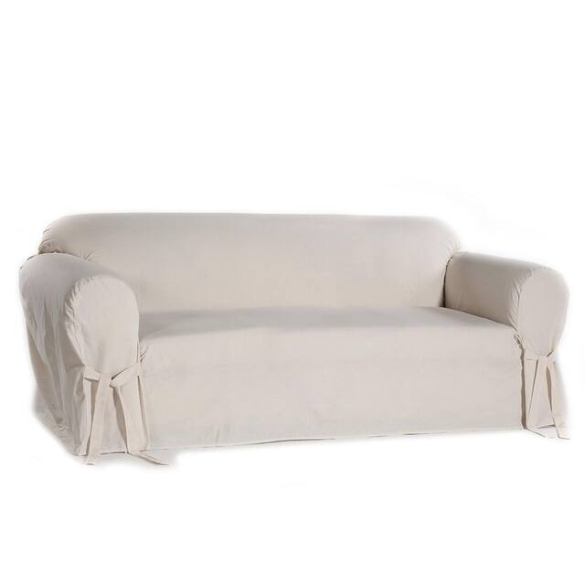 Classic Slipcovers Machine-Washable Cotton Duck Sofa Slipcover - Natural