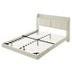 preview thumbnail 9 of 8, Queen Size Floating Bed with Storage Headboard, Upholstered Platform Bed with Touch Sensor Night Light and USB Charger, Beige
