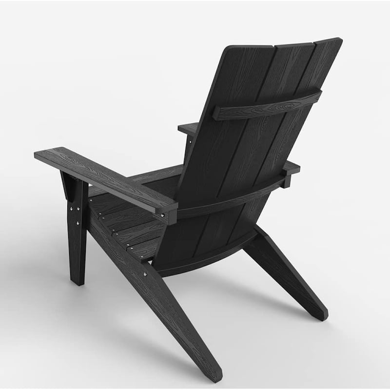 WINSOON All Weather HIPS Outdoor Adirondack Chairs with Cup-Holder Set of 8