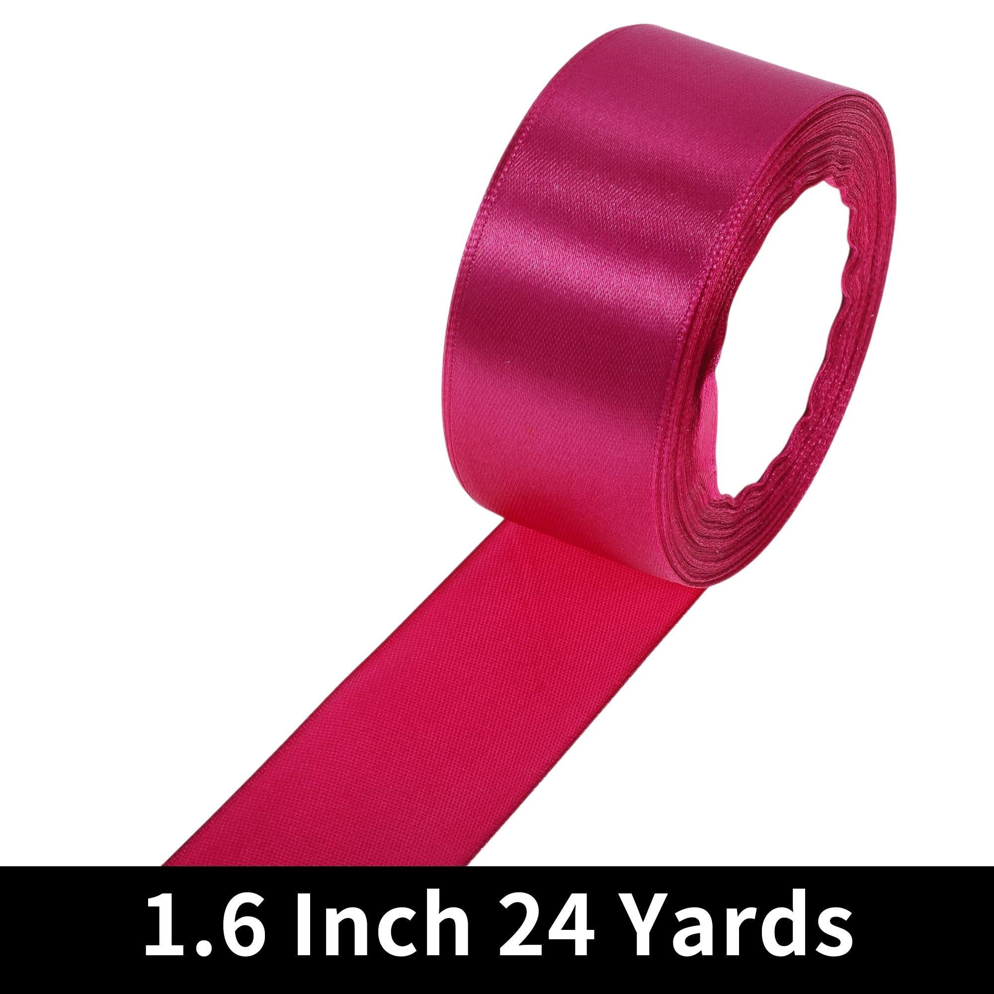 1 Pcs Ribbons for Crafts Wide Satin Grosgrain Ribbon for Wreaths & Crafts Polyester Gold Tone Yellow 1.6 Inch 24 Yards