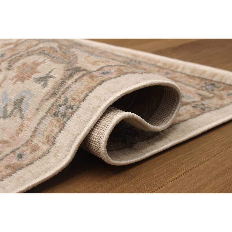 ECARPETGALLERY Machine Woven Tuscany Ivory Area Rug