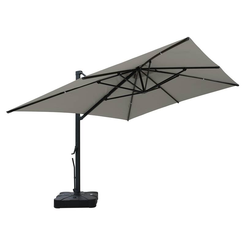 13-Ft Aluminum Dual-Roof Cantilever Umbrella