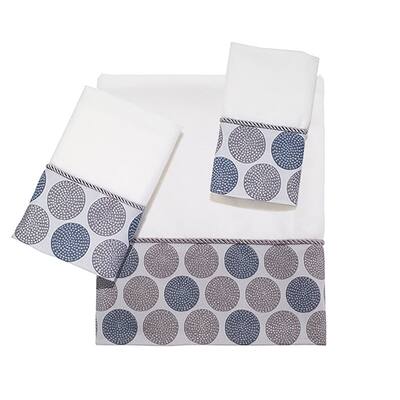 Avanti Dotted Circles 3 Pc Towel Set