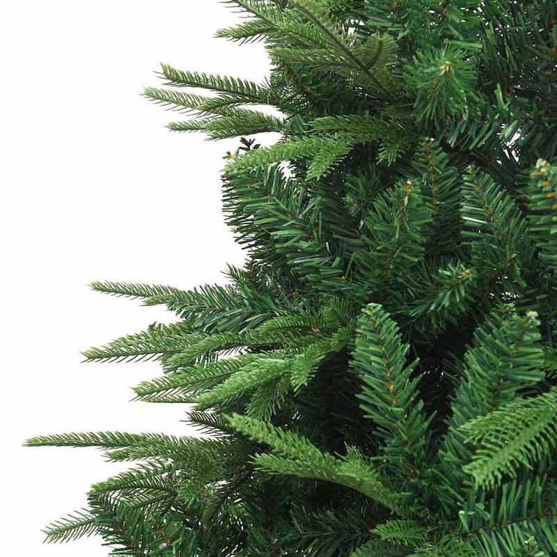 vidaXL Artificial Christmas Tree LED&Ball Set&Flocked Snow Decoration PVC&PE