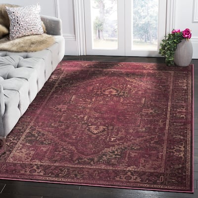 SAFAVIEH Vintage Dhian Oriental Distressed Viscose Rug