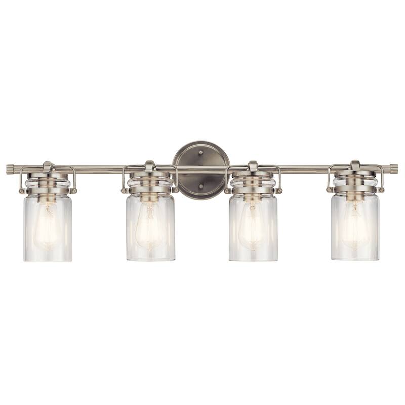 Kichler Lighting Brinley Collection 4-light Brushed Nickel Bath/Vanity Light