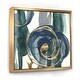 preview thumbnail 2 of 7, Designart 'Indigo and Gold I' Posh & Luxe Framed Canvas