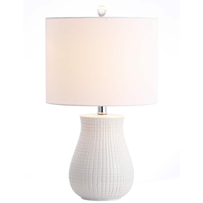 SAFAVIEH Lighting Nanja 21" LED Table Lamp (Set of 2) - 12"x12"x21" - 12Wx12Dx21H