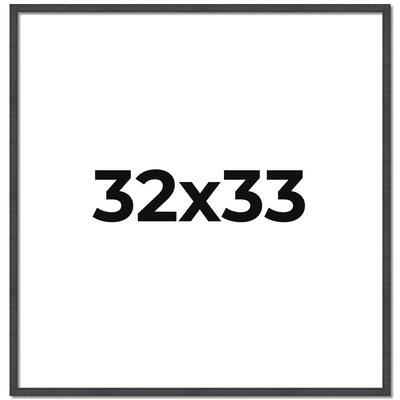 32x33 Frame Brown Solid Wood Picture Frame - Complete Modern Photo