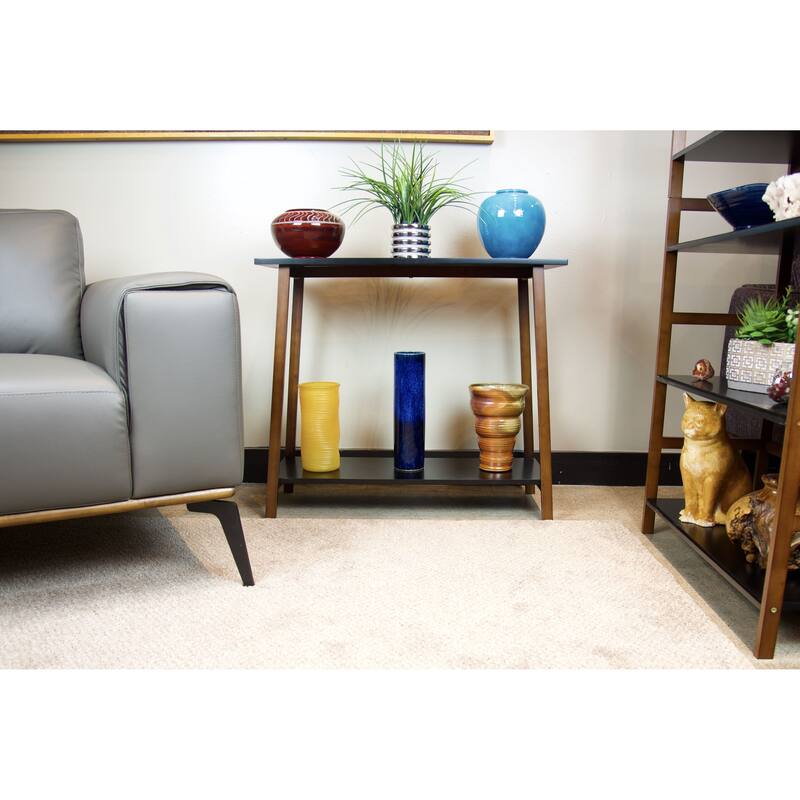 Carson Carrington Kakarberg 2-Tier Solid Bamboo Frame Console Table