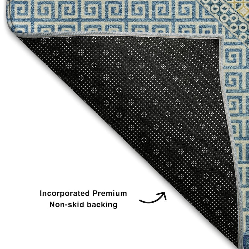 Premium Washable Super Soft Modern Global Mayfield Rug