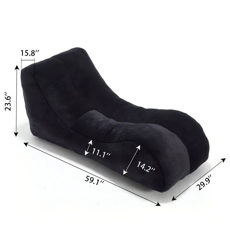 Premium Comfort Bean Bag Chair for Adults - Ergonomic Lounger with High-Resilience Sponge Filling