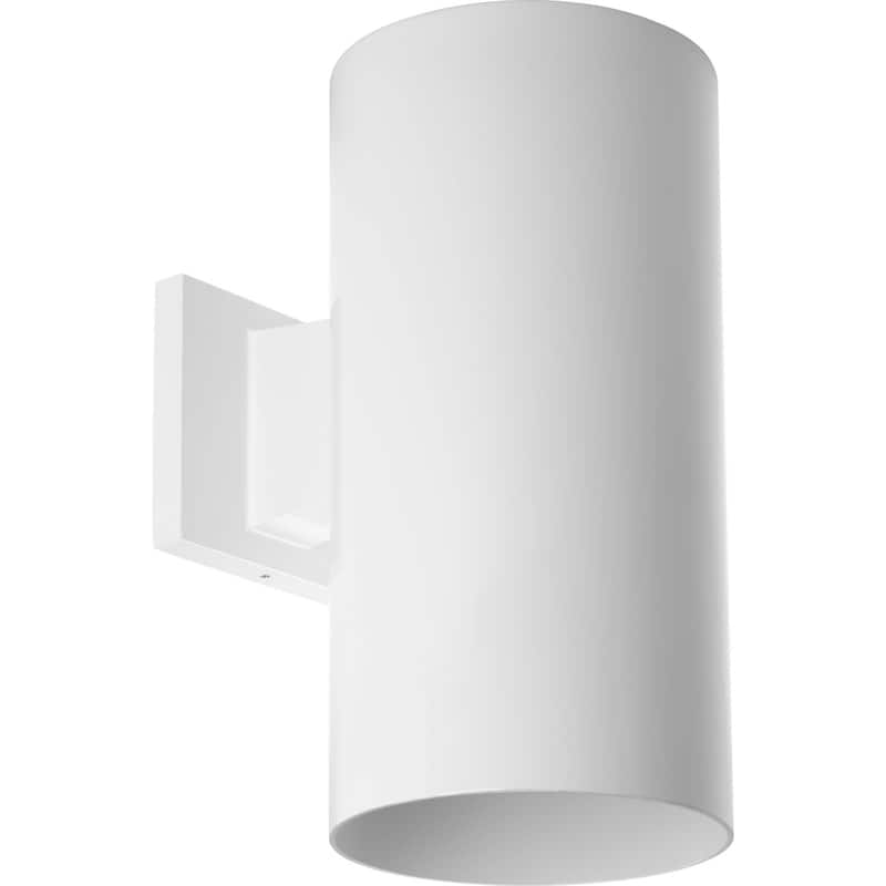 Progress Lighting Cylinder 12" Tall LED Outdoor Wall Sconce - White