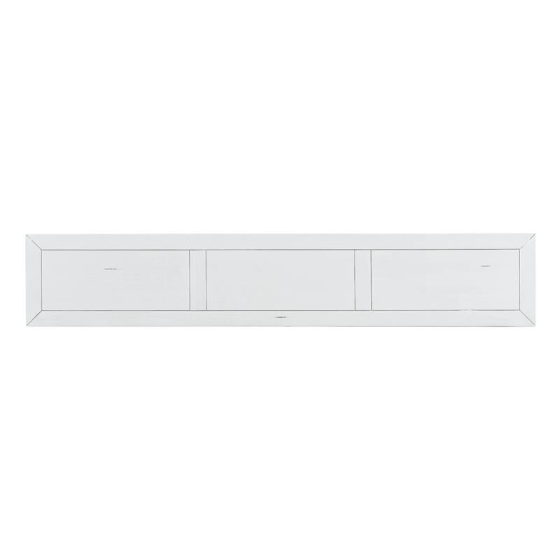 Entryway Console Table 60" Long Solid Wood Sofa Table Accent Tables with 4 Storage Drawers and Bottom Shelf for Living Room