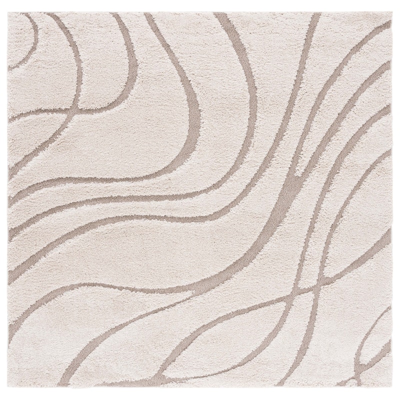 SAFAVIEH Florida Shag Sigtraud Abstract Waves 1.2-inch Area Rug