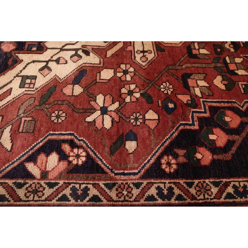 ECARPETGALLERY Hand-knotted Kayseri Vintage Dark Red Wool Rug - 5'0 x 8'5