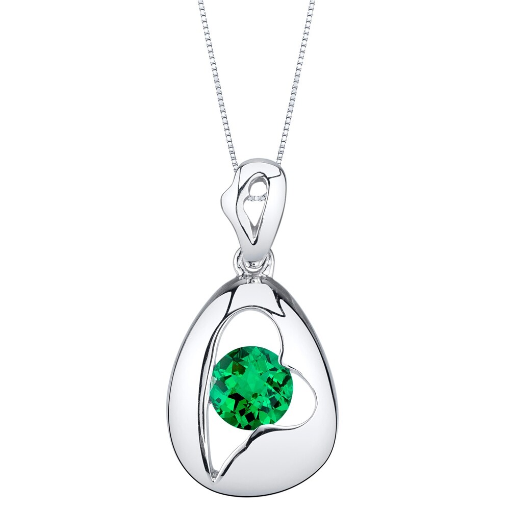 Xtremegems Mtorolite 925 Silver Pendant Jewelry 1 3/4 27599P Emerald Chrysoprase