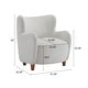 preview thumbnail 85 of 92, Bacho Fabric Wingback Accent Chair by GDFStudio