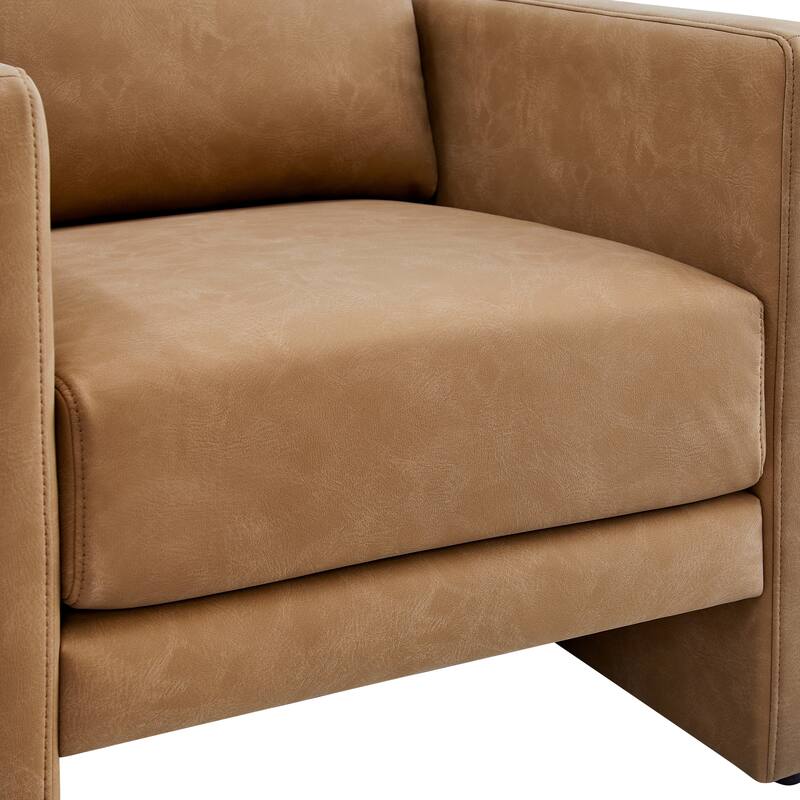 Tovara Vegan Leather Arm Chair by Greyson Living