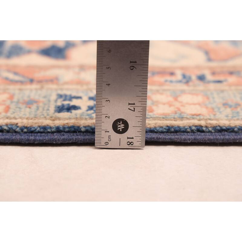 ECARPETGALLERY Hand-knotted Finest Ghazni Navy Wool Rug - 6'6 x 9'8