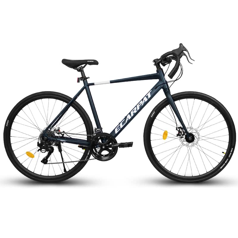 28" Road Bike, Lightweight Aluminum Frame, Disc Brakes, 16-Speed, Fast Acceleration for Men and Women, for High-Intensity Riding