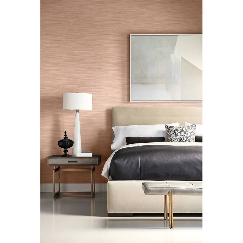 Seabrook Designs Lillian August Reef Embossed Vinyl Unpasted Wallpaper