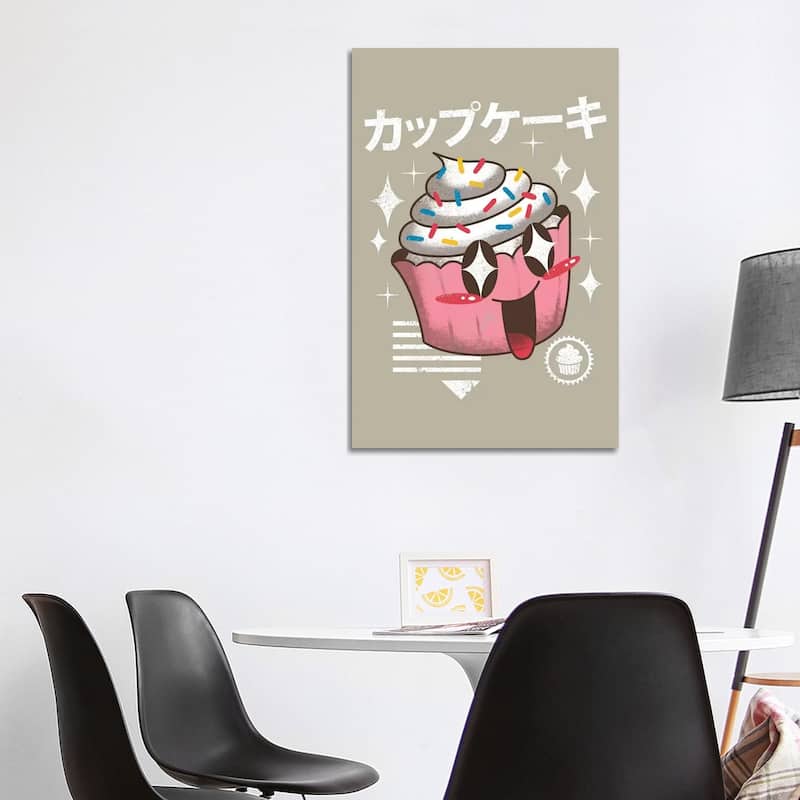 iCanvas "Kawaii Cupcake" by Vincent Trinidad Canvas Print - 40x26x1.5