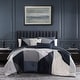 preview thumbnail 1 of 6, Bebejan Geo Fusion 200 Thread Count 100% Cotton Sateen 5 Piece Reversible Comforter Set