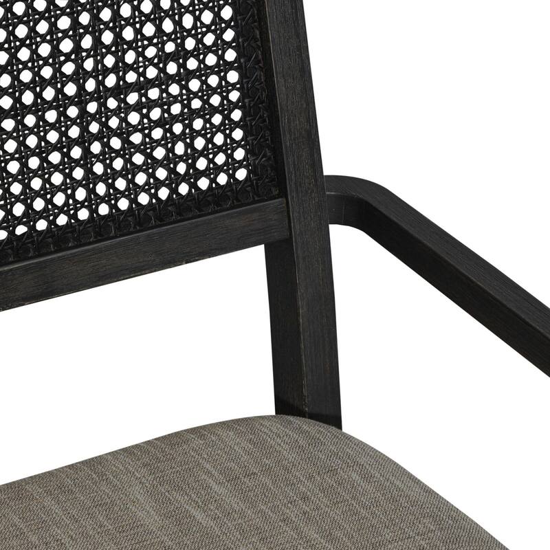 Caruso Heights Blackstone Panel Back Arm Chair (Set of 2)