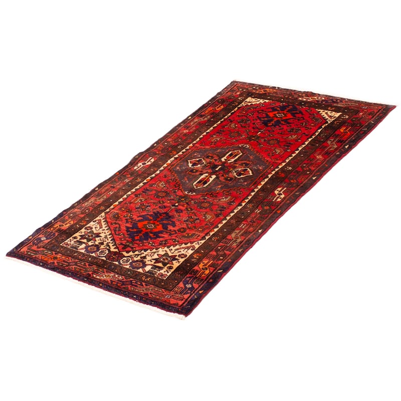 ECARPETGALLERY Hand-knotted Andelz Red Wool Rug - 3'3 x 5'10