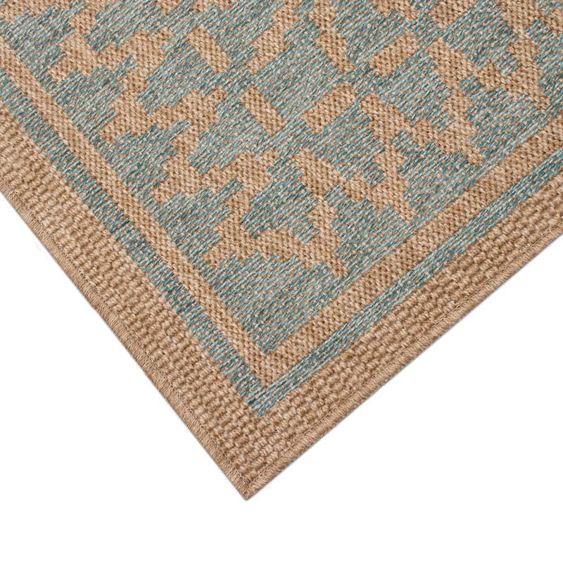Liora Manne Sahara Diamond Border Indoor/Outdoor Rug