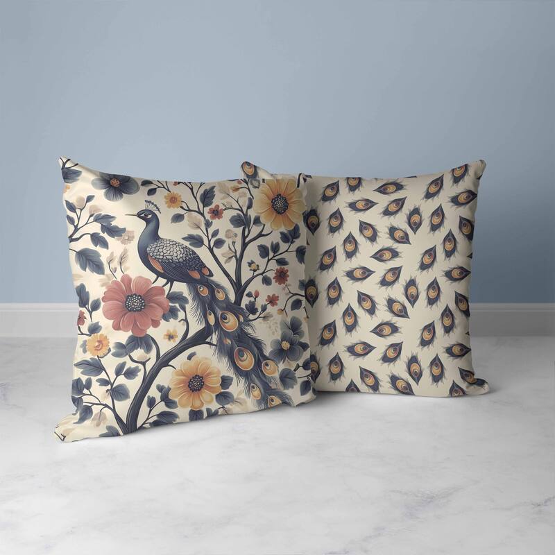 Vibrant Vista Faux Suede Reversible Throw Pillow Gray and Rust