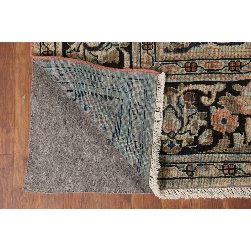 Floral Mahal Antique Persian Area Rug Hand-Knotted Wool Carpet - 9'1" x 12'2"