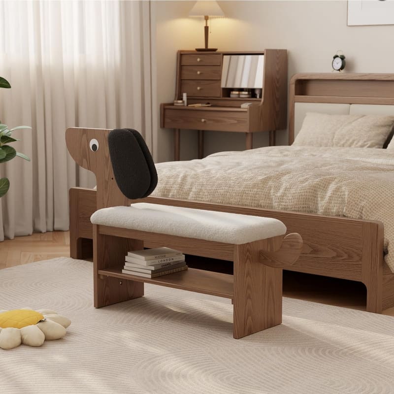 2-Tier Shoe Bench - 35.83"D x 8.07"W x 14.07"H