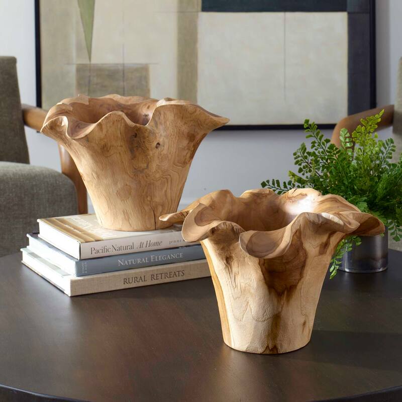 Uttermost Teak Flow Natural Outdoor Bowl