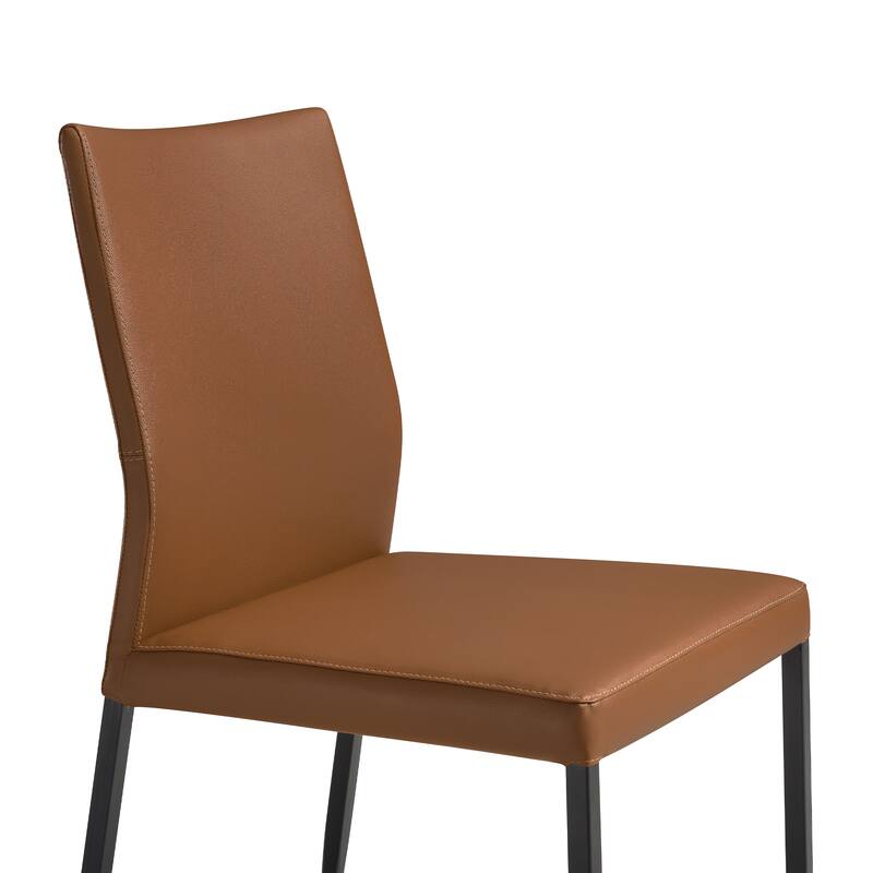 Kash Faux Leather Upholstered Parsons Dining Chairs - Set of 2