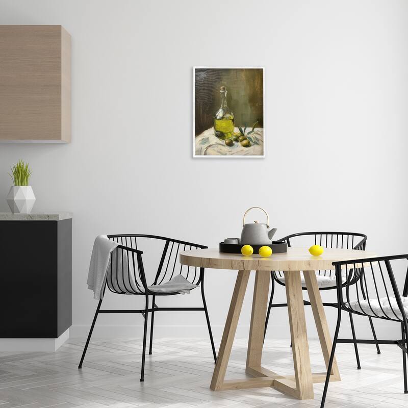 Stupell Olive Oil Still Life Framed Giclee Art Design By Arlington Prints
