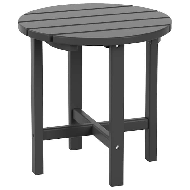 Altura Classic Outdoor Eco-Friendly All Weather Adirondack Chairs with Side Table (3-Piece Set)