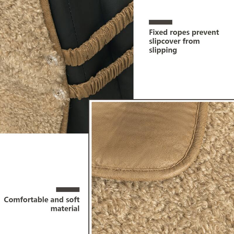 Stonecrest Non Slip Recliner Chair Cover, Boer Sherpa Recliner Slipcover