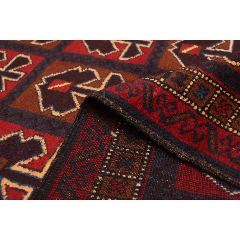 ECARPETGALLERY Hand-knotted Teimani Brown, Red Wool Rug - 3'6 x 6'4