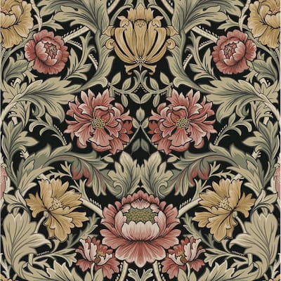 Harry & Grace Acanthus Floral Cameo Peel and Stick Wallpaper