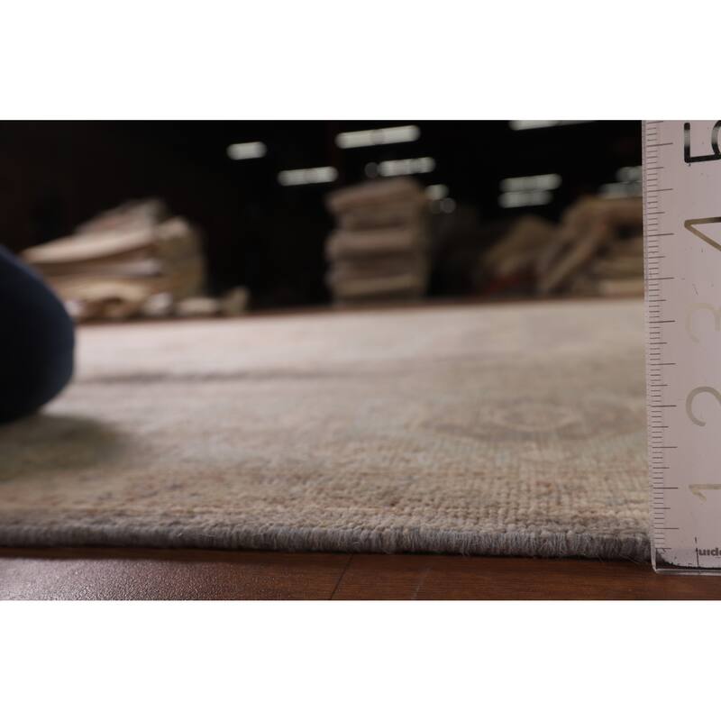 Oushak Turkish Area Rug Hand-Knotted Vegetable Dye Wool Carpet - 8'4" x 10'4"