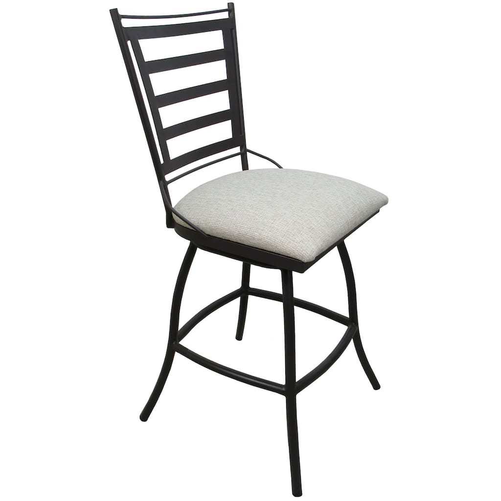 Jenna Outdoor/Indoor 26", 30" or 34" NO Arms Bar Stool on Dark Nut