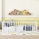 preview thumbnail 3 of 9, White Twin Size Metal Floor Bed Frame with Fence and Door for Kids, Boys and Girls, Bedroom