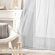 preview thumbnail 3 of 6, Deconovo Designer Series Stripe Sheer Curtains 2 Panels - W52 x L63