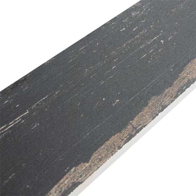 Merola Tile Retro Nero 2-3/4" x 23-1/2" Porcelain Floor and Wall Tile