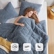 preview thumbnail 1 of 57, Chelsea Square Kyla Double Diamond Quilted Teddy Comforter Set Blue - King